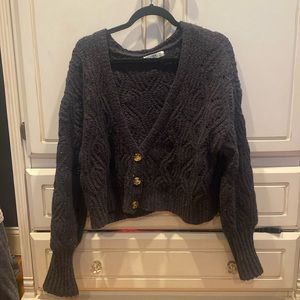 Arizona Jean Co. Button Up Cropped Sweater